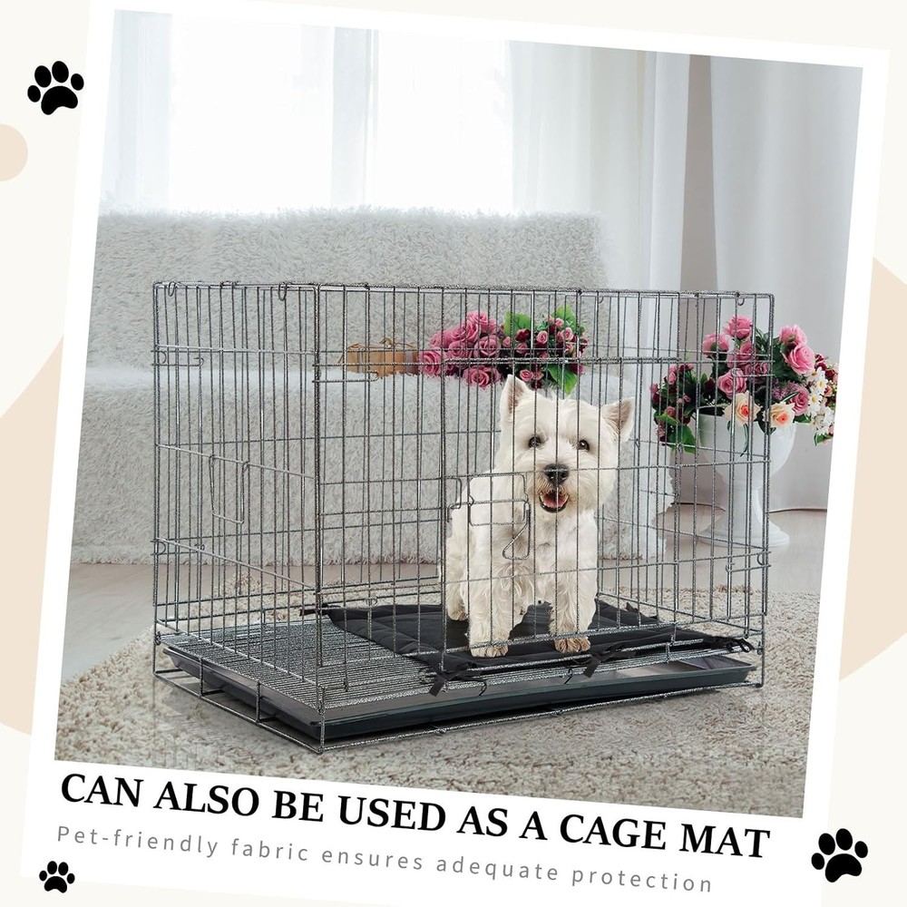 Adjustable Dog Crate Divider Panel for Medium Dogs, Black, Easy Clean, 24 Inch