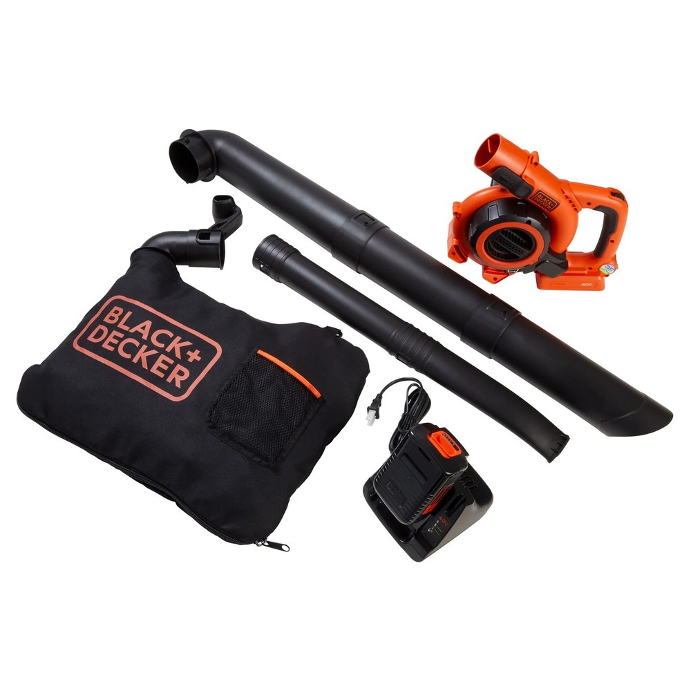 BLACK+DECKER 40V MAX* Leaf Blower/Leaf Vacuum Kit, Cordless - LSWV36