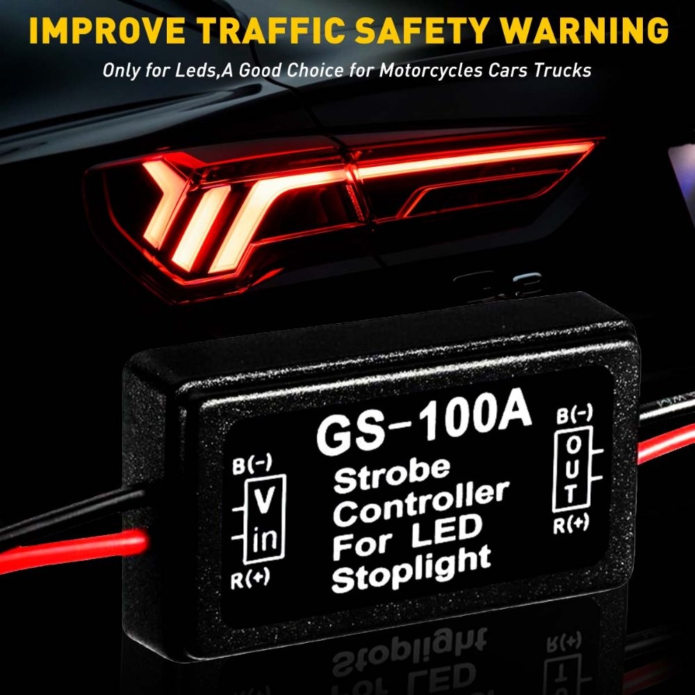 LED Flasher Control Module 16 Selectable Flash Warning Strobe Patterns 12V