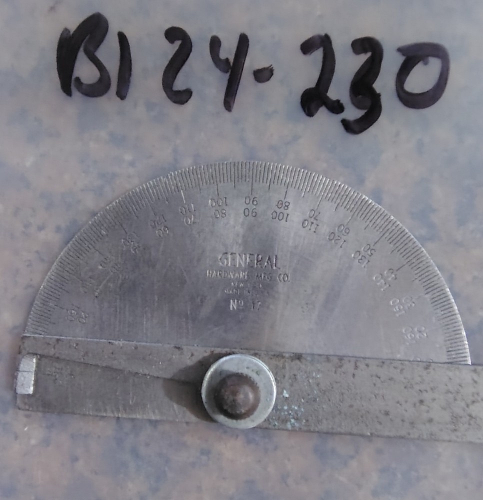 🗽 GENERAL NO 17 ROUND HEAD PROTRACTOR