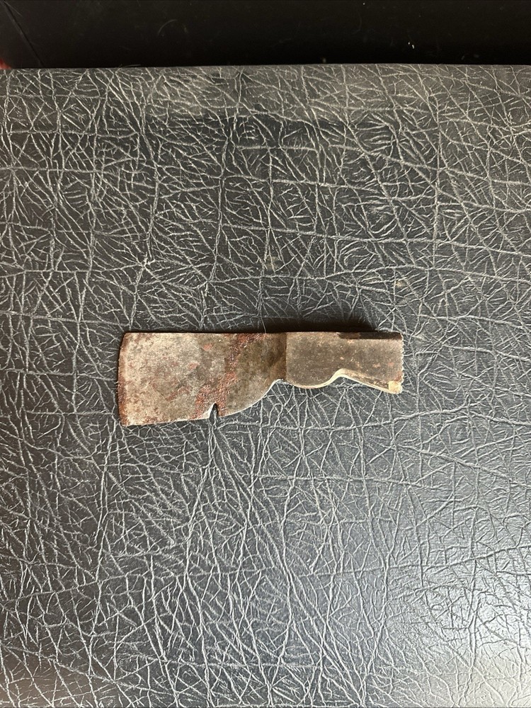 Antique Cast Iron Hatchet Axe Head with Notch 6 Inch No Handle