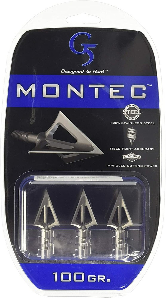 G5 Outdoors Montec Broadheads (3 Pack) 100 Grain - 112