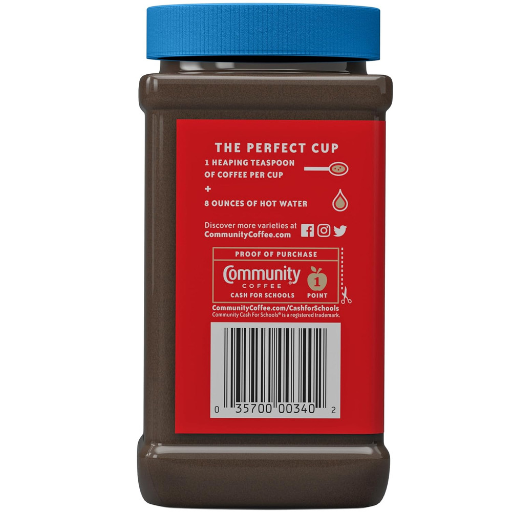 Community Coffee Breakfast Blend Instant Coffee, Medium Roast, 7 Oz Jar