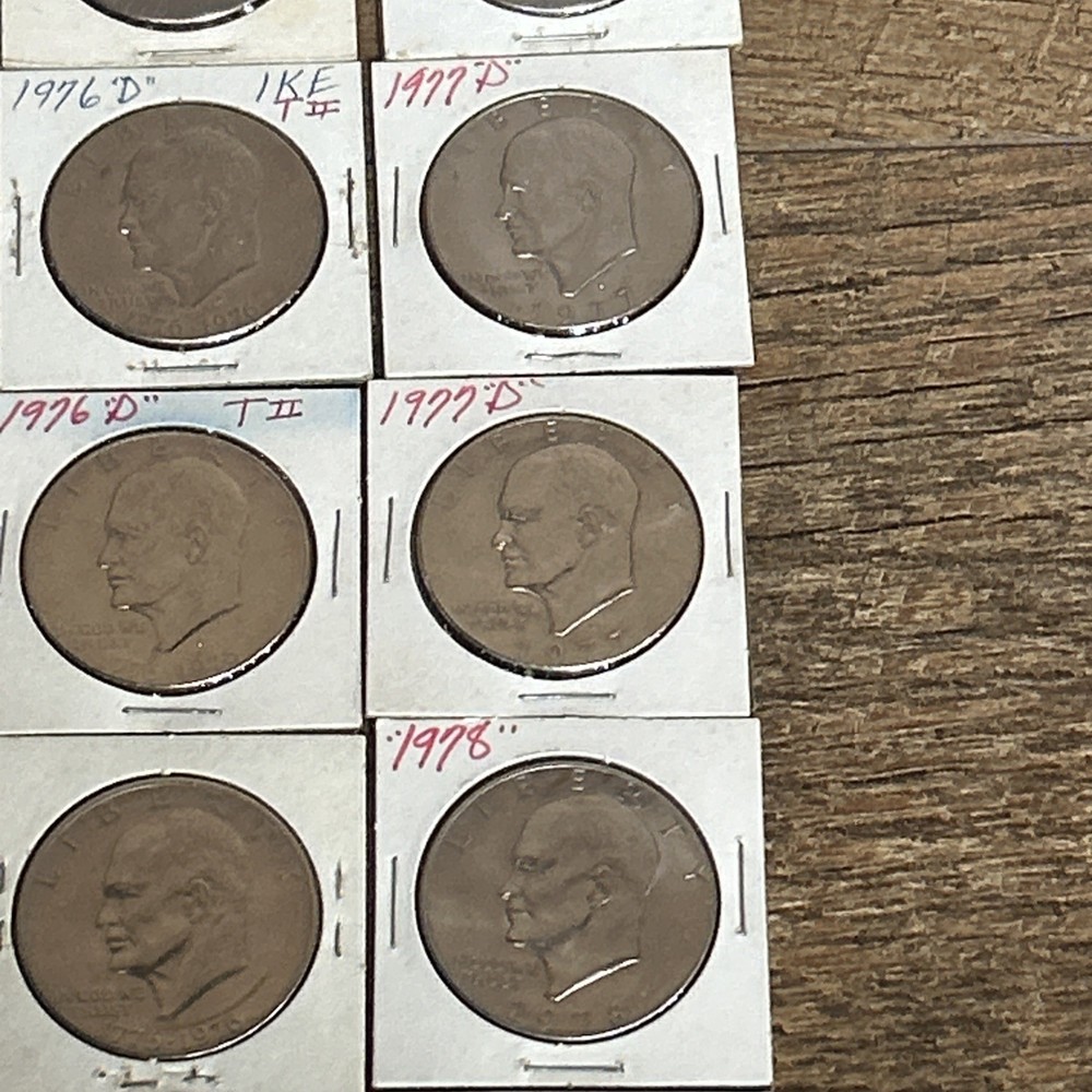 58 Eisenhower Dollars From Coin Collection-Various Dates