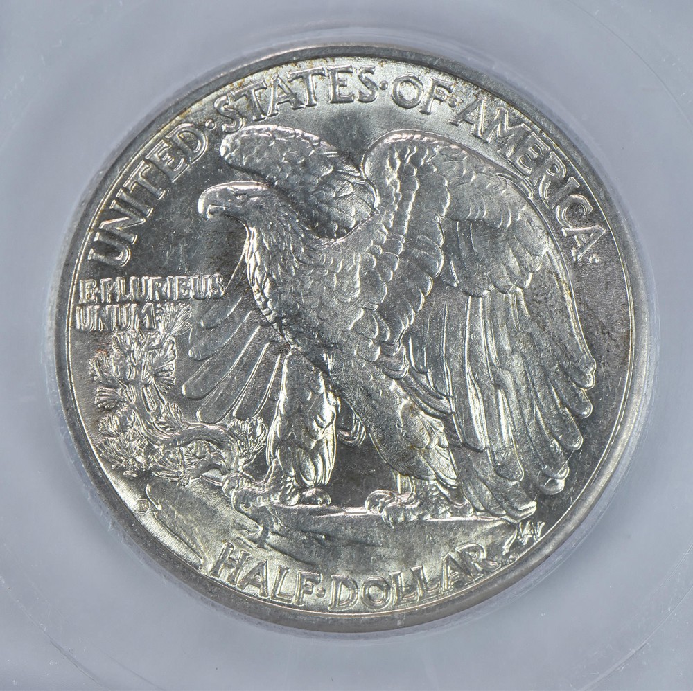 1942-D Walking Liberty Half Dollar MS62 ICG