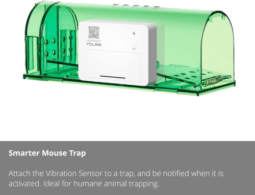 YoLink LoRa Smart Vibration Sensor & Hub Starter Kit: & Shock,... white