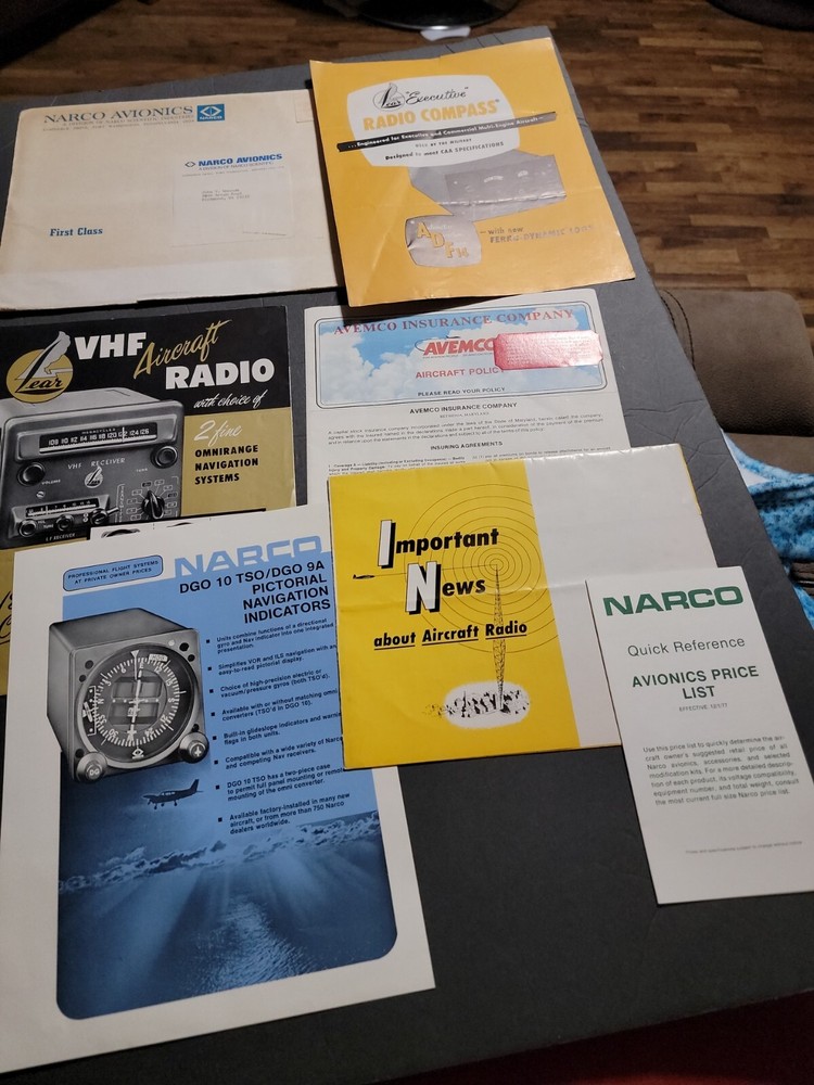 NARCO AVIONICS VINTAGE ADVERTISING