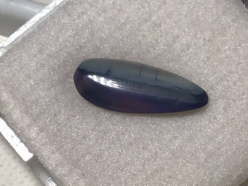 All Natural Solid Australian Black Opal, 2.5 carats