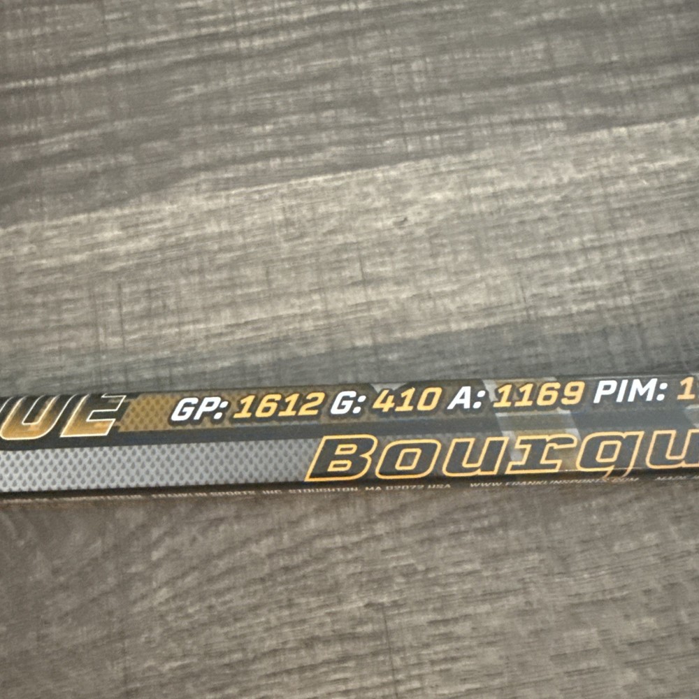 Ray Bourque "Bourquey" Career Statistics Commemorative Mini Stick