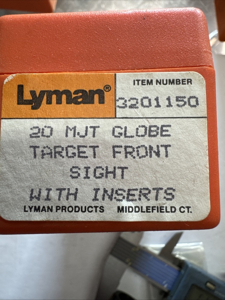 Lyman 20MJT Globe Target Front Sight With Inserts