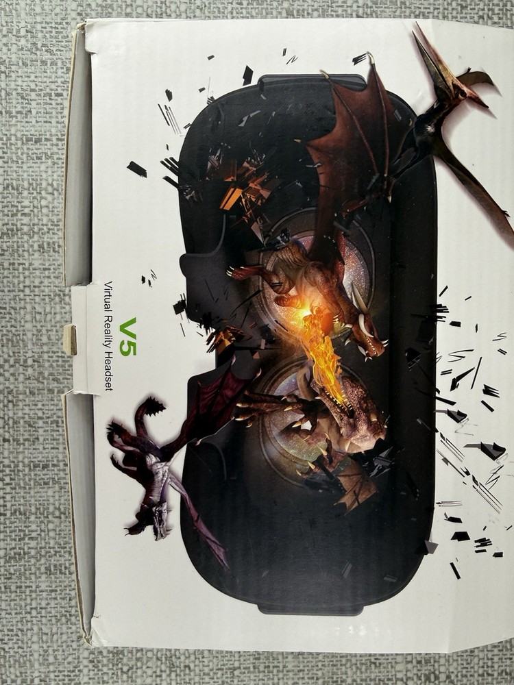 DESTEK V5 VR Headset for Virtual Reality With Controller Orig Paperwork Untested