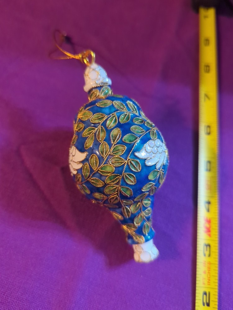 Cloisonne Enameled Peace Dove Ornament