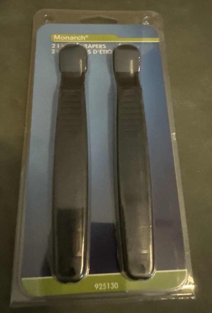MONARCH LABEL SCRAPER PACK WITH 2 925130. New In Pack. Plastic. Works Well
