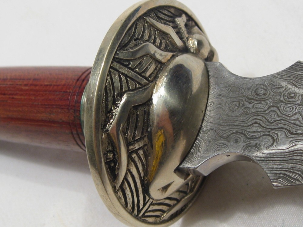 CUSTOM Handmade Damascus Fixed Blade Dagger Knife. #7