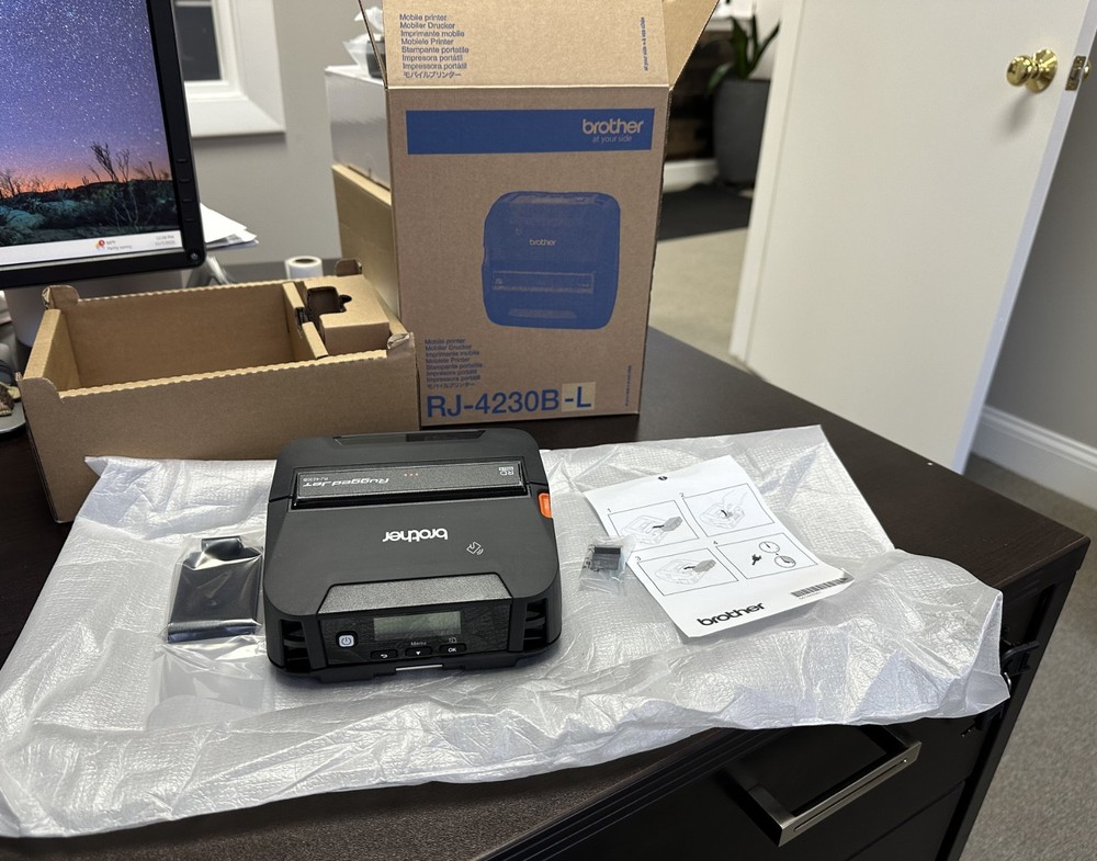 Brother RJ4230BL RuggedJet Mobile Printer
