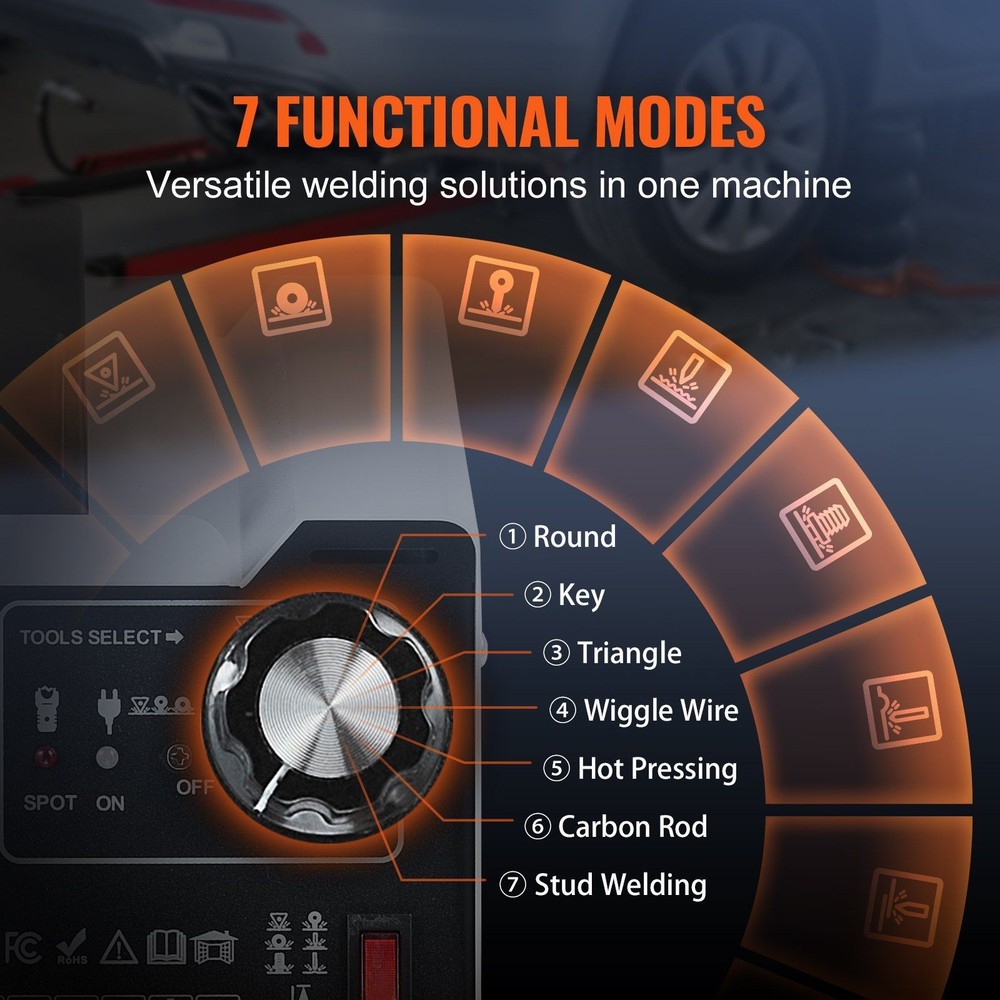 Fast-Efficiency Dent Puller Using Contact Mode Stud Welding 1800W
