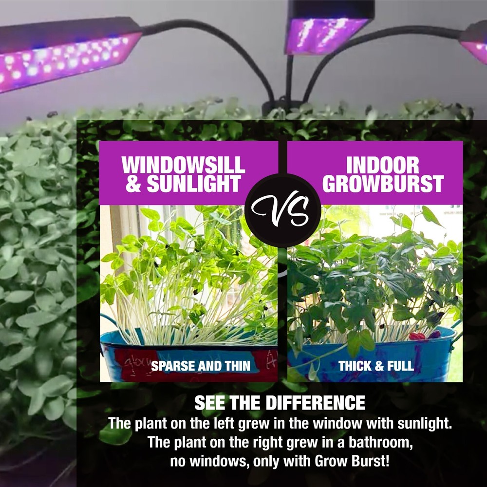 Bell + Howell Bionic Grow LED Indoor Grow Light With 3 Adjustable Head Lights