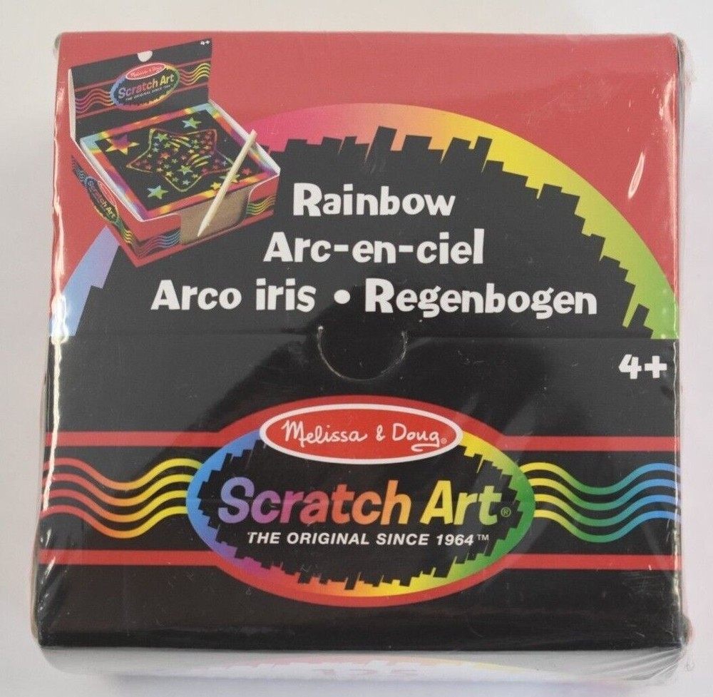 Melissa & Doug 125 Mini Rainbow Scratch Art Notes Kids Art & Craft Creative Toy