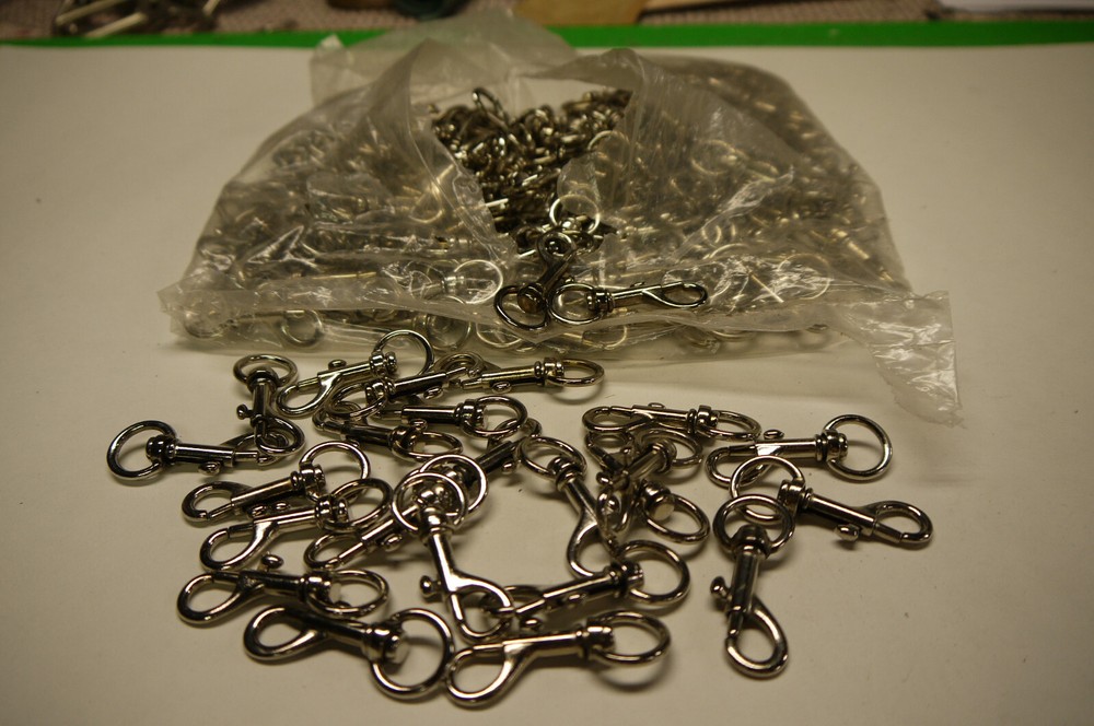 Doglish snap hook 1/2" for ( 100 ) pieces Nickel