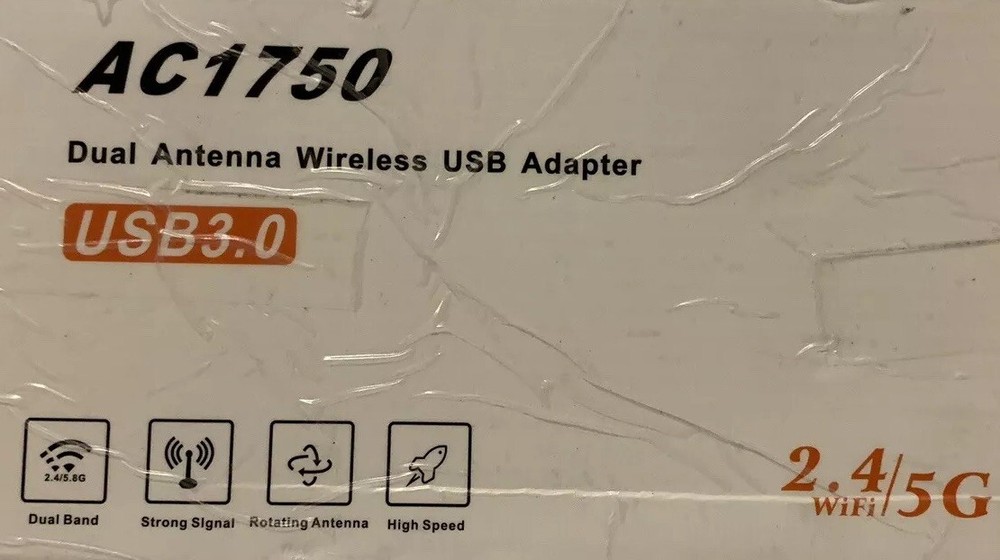 Dual Antenna Wireless USB Adapter AC1750