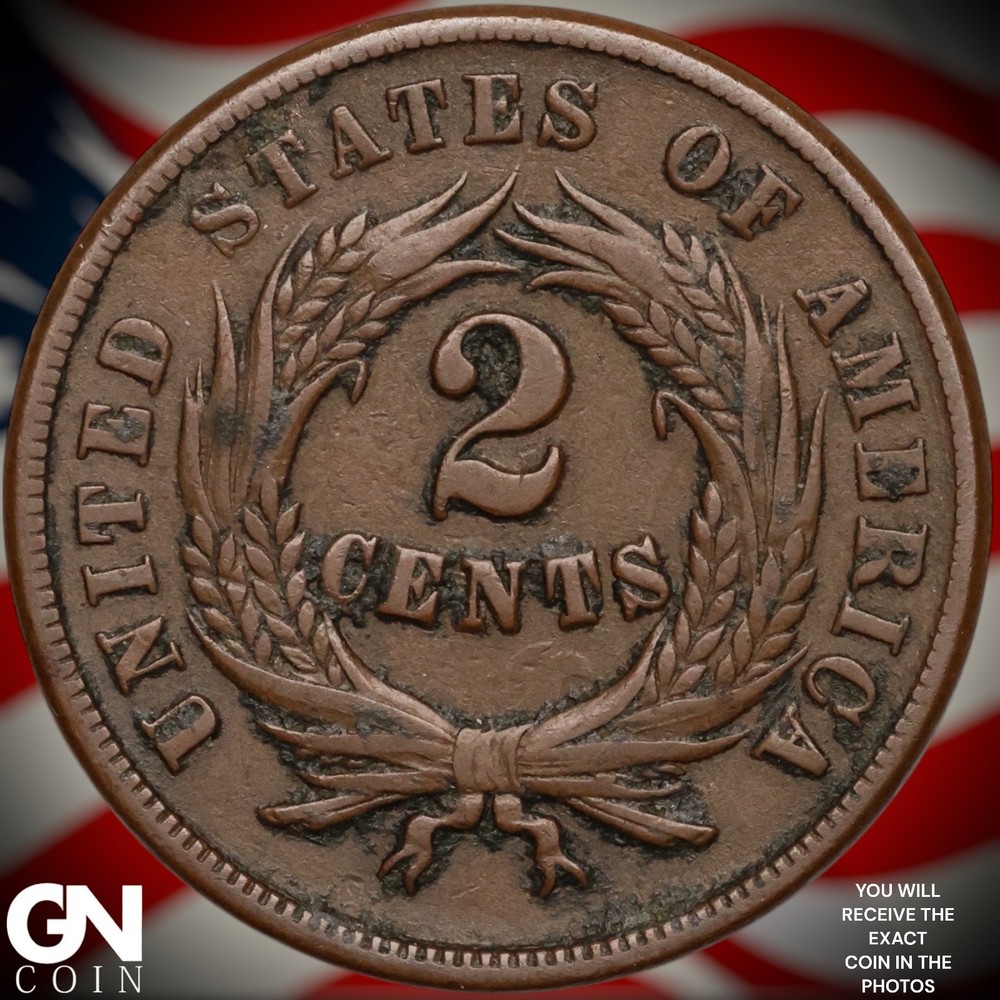 1865 2 Cent Piece B2345