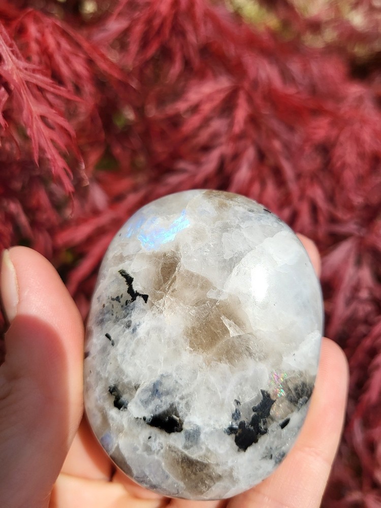 Rainbow Moonstone Palmstone *sale*