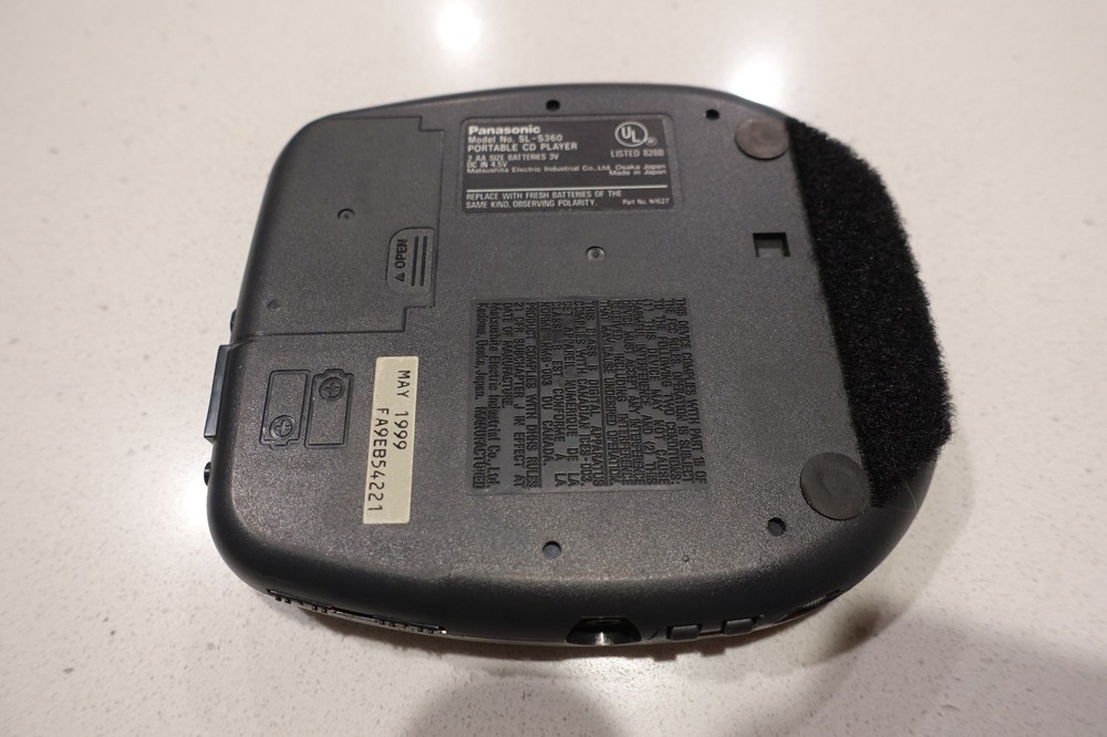 Panasonic Personal CD Player SL-S360 -Tested Working