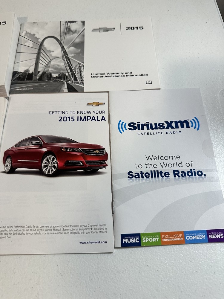 2015 Chevrolet Impala Owner's Manual Set