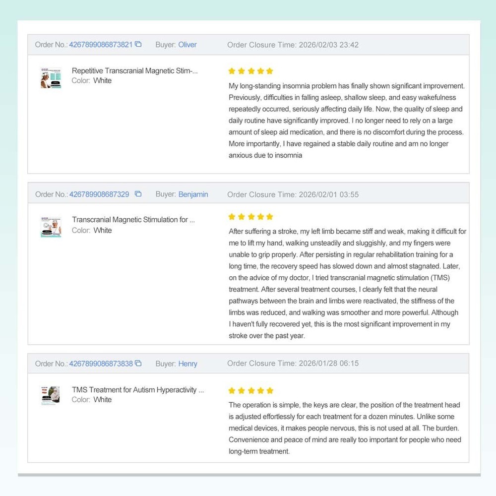 Non-Invasive rTMS Brain Stimulation Machine for Depression & Migraine Support