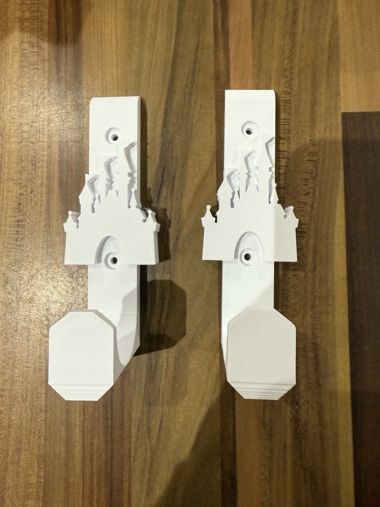 2 X Disney Castle Loungefly Bag Hooks Wall Display