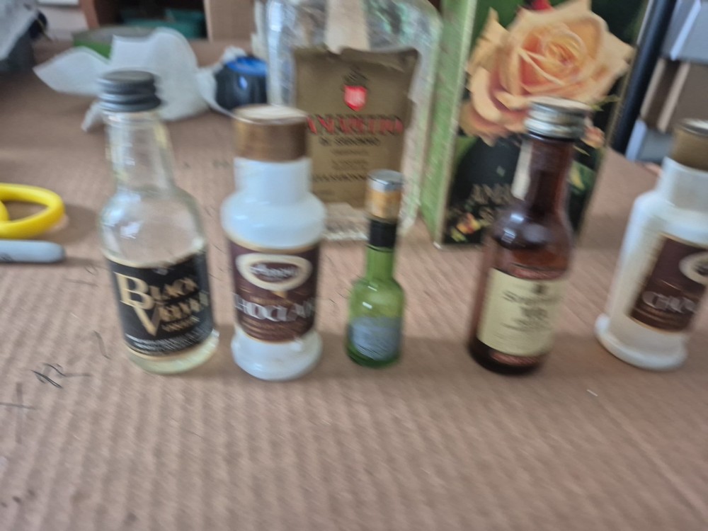 Empty Small Liquor Bottles Vintage