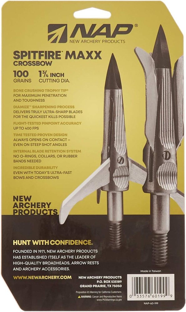 NAP Spitfire Maxx 100 X-Bow Tt 4-Pack Multi