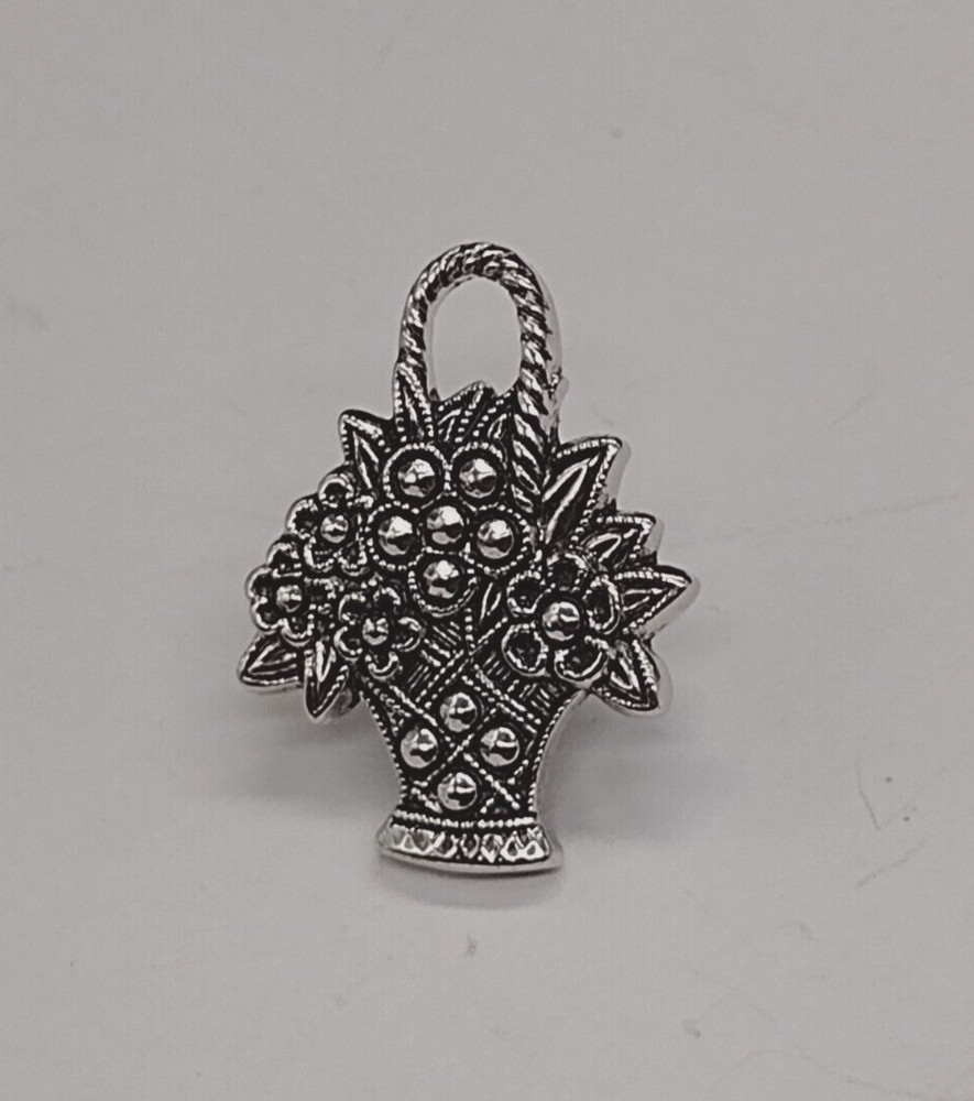 Avon Flower Basket Lapel Pin