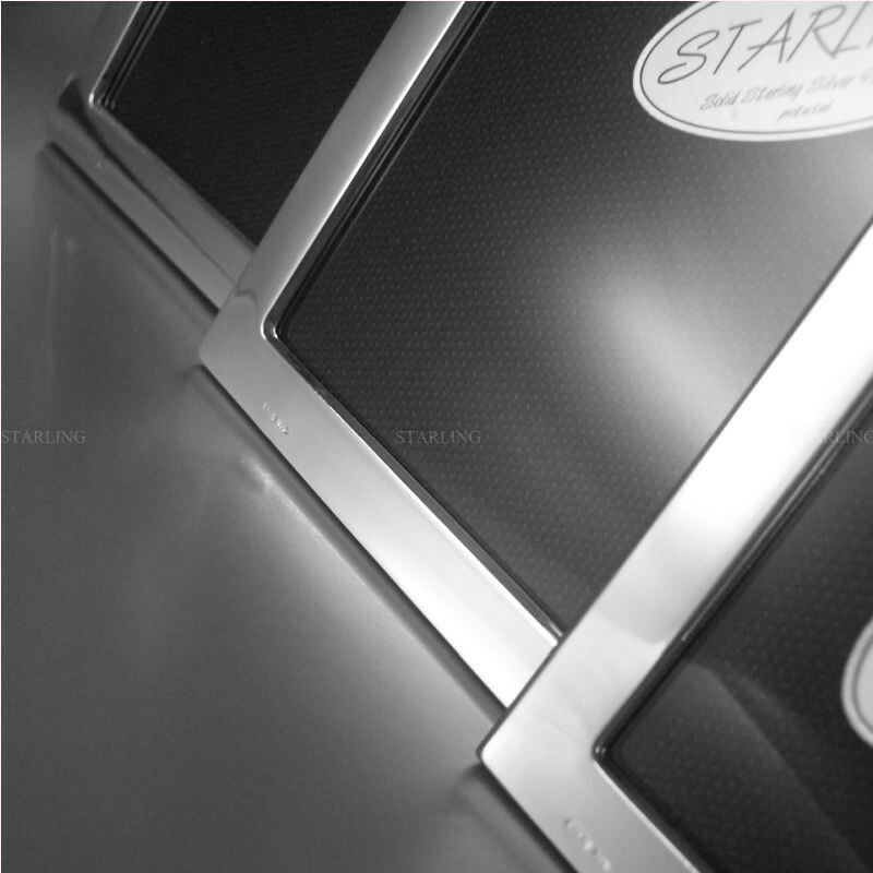 13x18 Photo Frame - Just Plain - Sterling Silver 925 - Frame Width 13 mm (V2)