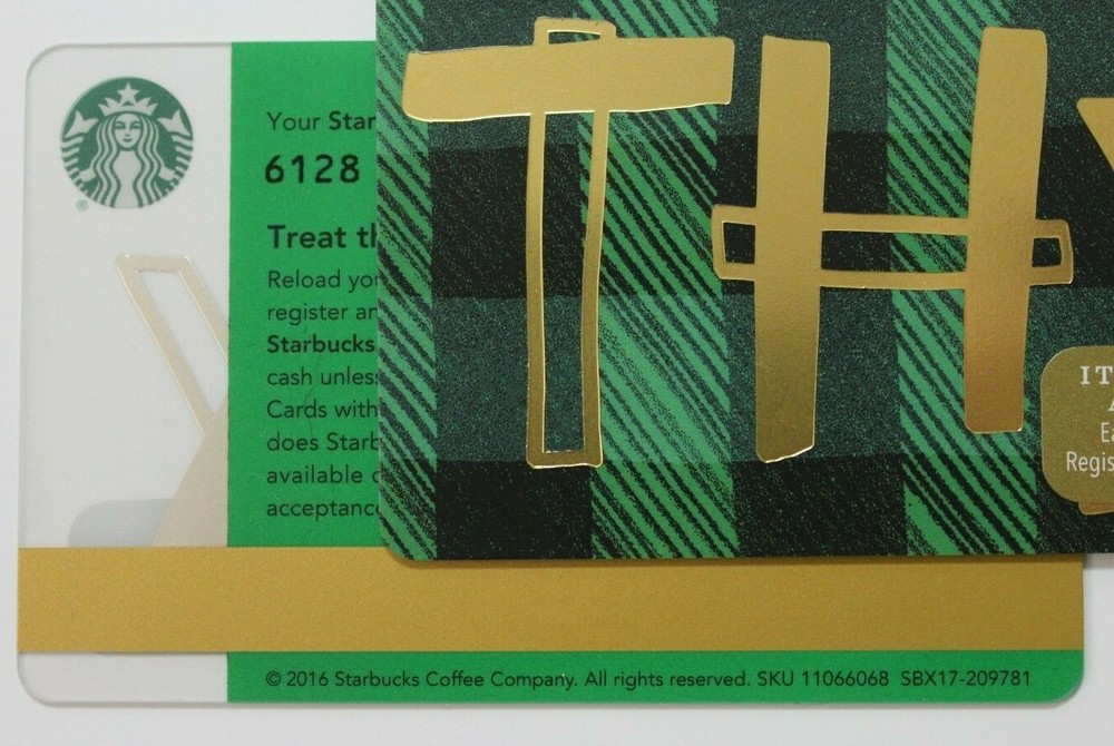 Starbucks Card US 2016 THX (Thanks) MS 6128