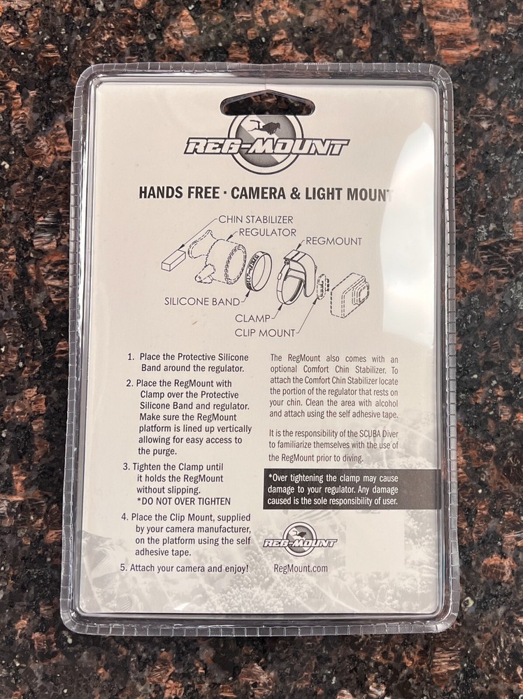 Reg-Mount | Hands Free Camera Light and Mount - No Bubbles