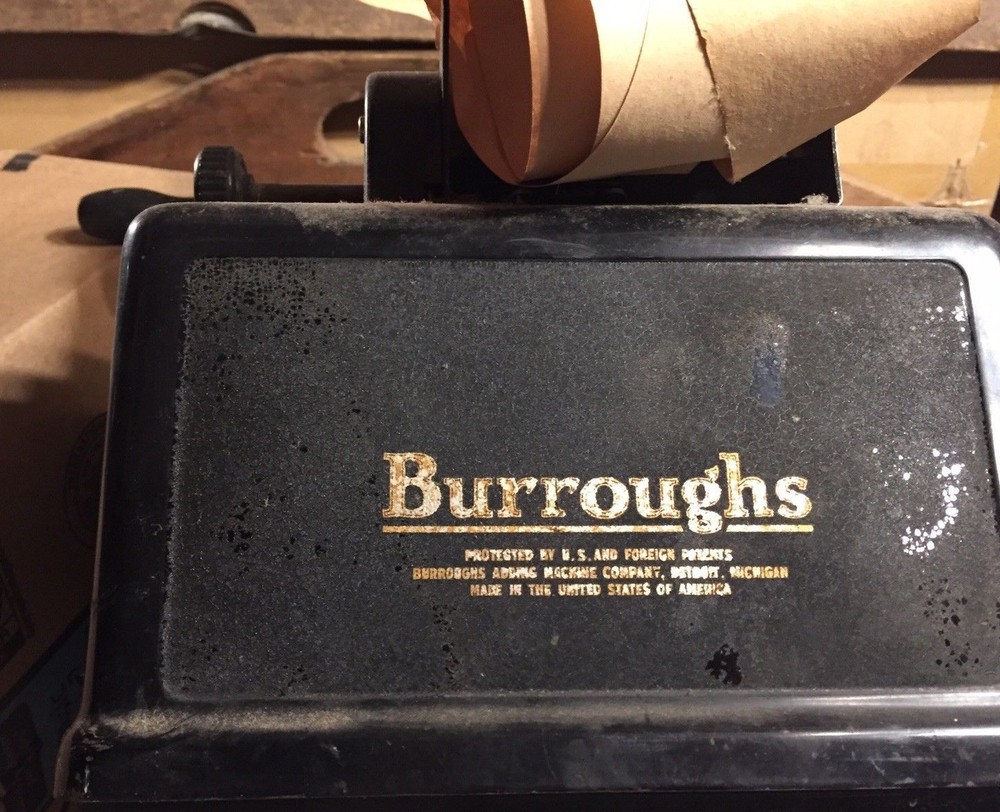 Cordless Burroughs 6 Column Adding Machine