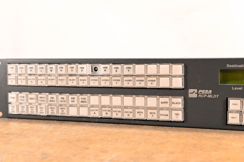 Pesa RCP-MLDT 2RU Matrix Switcher Control Panel CG01URS