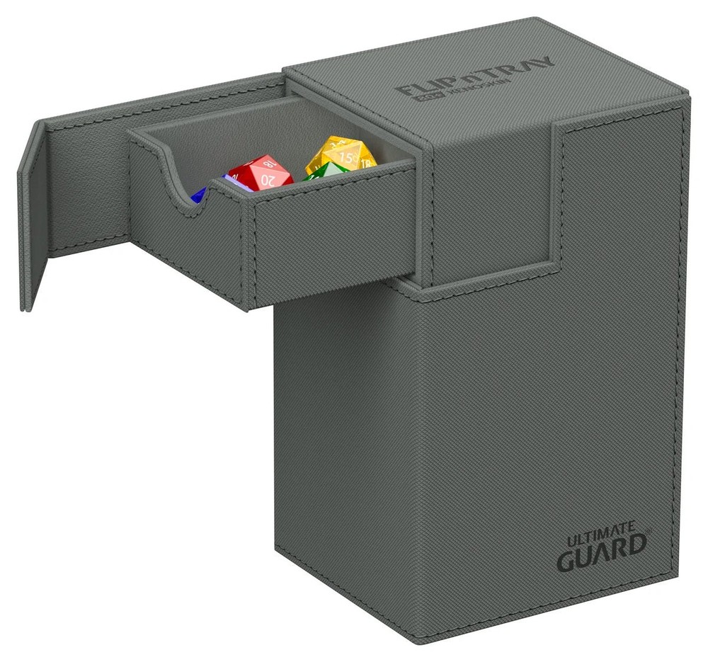 Ultimate Guard Flip n Tray 80 Grey Xenoskin Deck Box