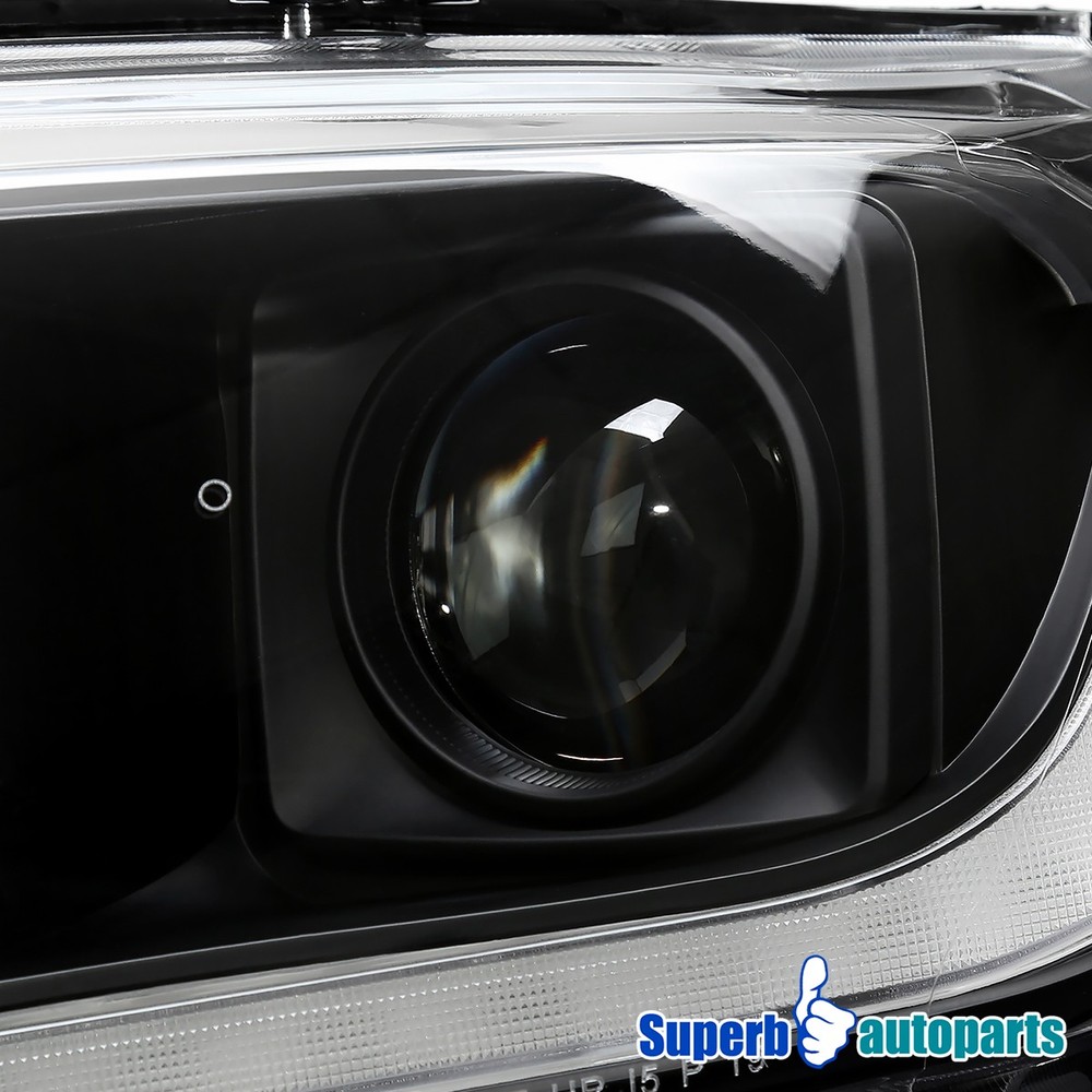 Fits 2019-2022 Ford Ranger Projector Headlight Sequential LED Switchback Black