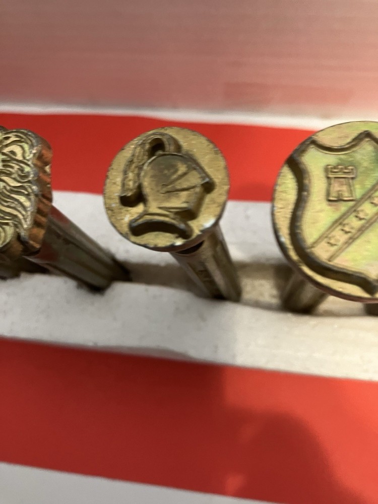 Vintage 7 Leather Tool Stamps Basic Tool USA