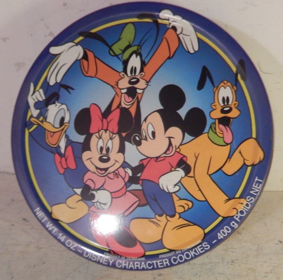 A 90s Disney empty biscuit tin