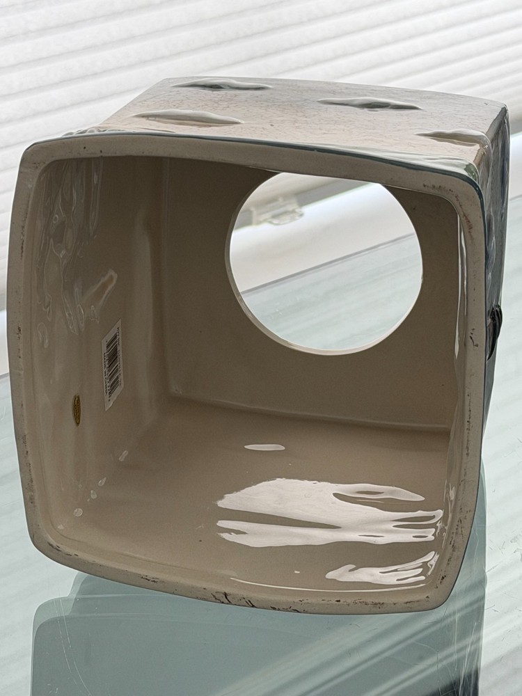 Lighthouse Tissue Box Cover Ceramic 3D Beach Nautical Coastal