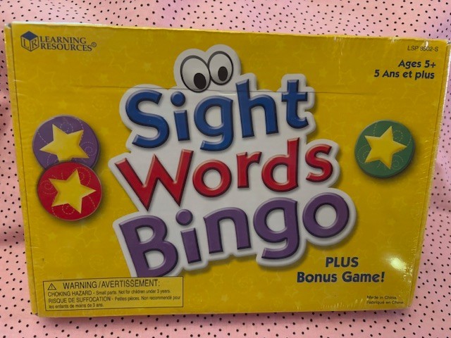 SIGHT WORDS BINGO learning Resourse , Educational Game, Homeschool, Teaching NEW