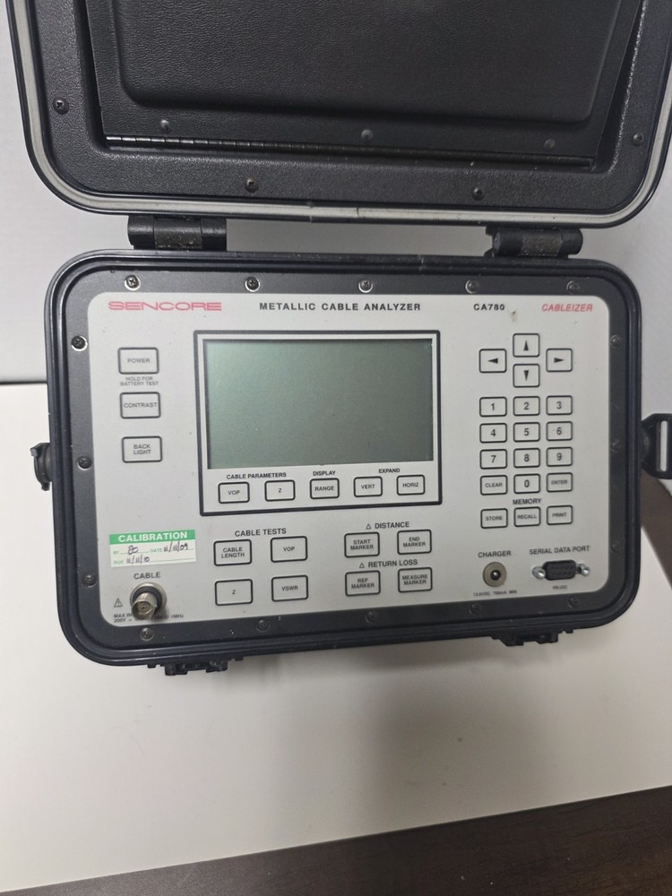 Sencore CA780 Cableizer Metallic Cable Analyzer — Untested Looks Great Used