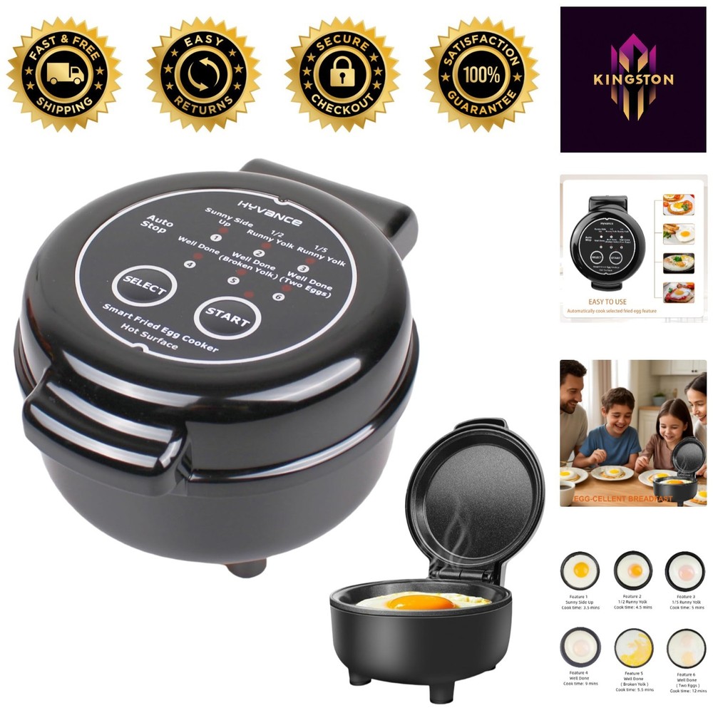 Electric Egg Maker with Low Heat Technology – 6 Cooking Styles, Safe & Quick