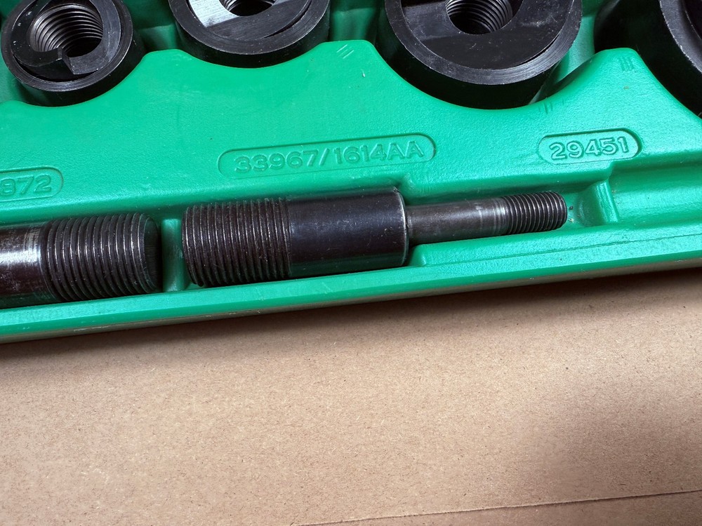 NICE - Greenlee 7806SB Quick Draw Punch Driver Kit 1/2"-2" - Tested