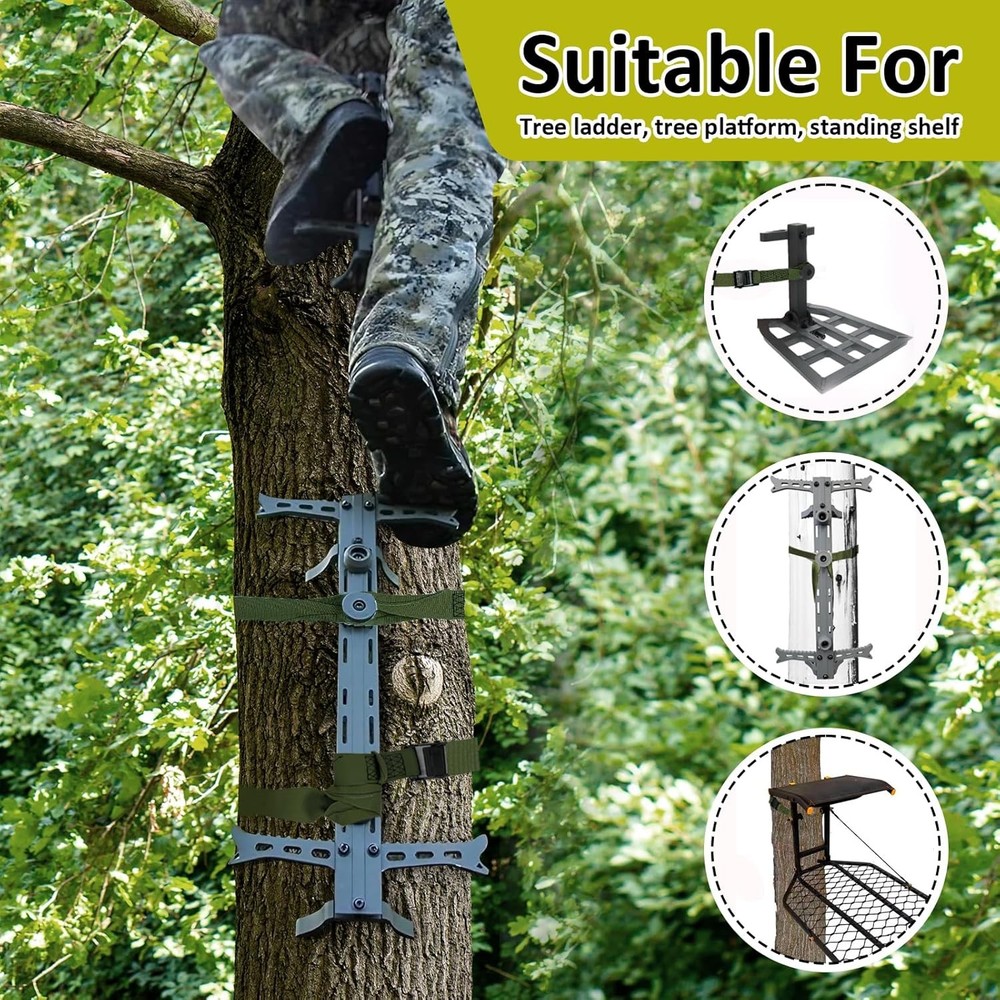 Hunting Climbing Stick Replacement Straps Heavy Duty Tree Stand 2 PACK