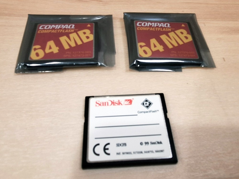 Compaq Flash Memory Card 64 MB CompactFlash Hewlett-Packard 127376-003 Grade A