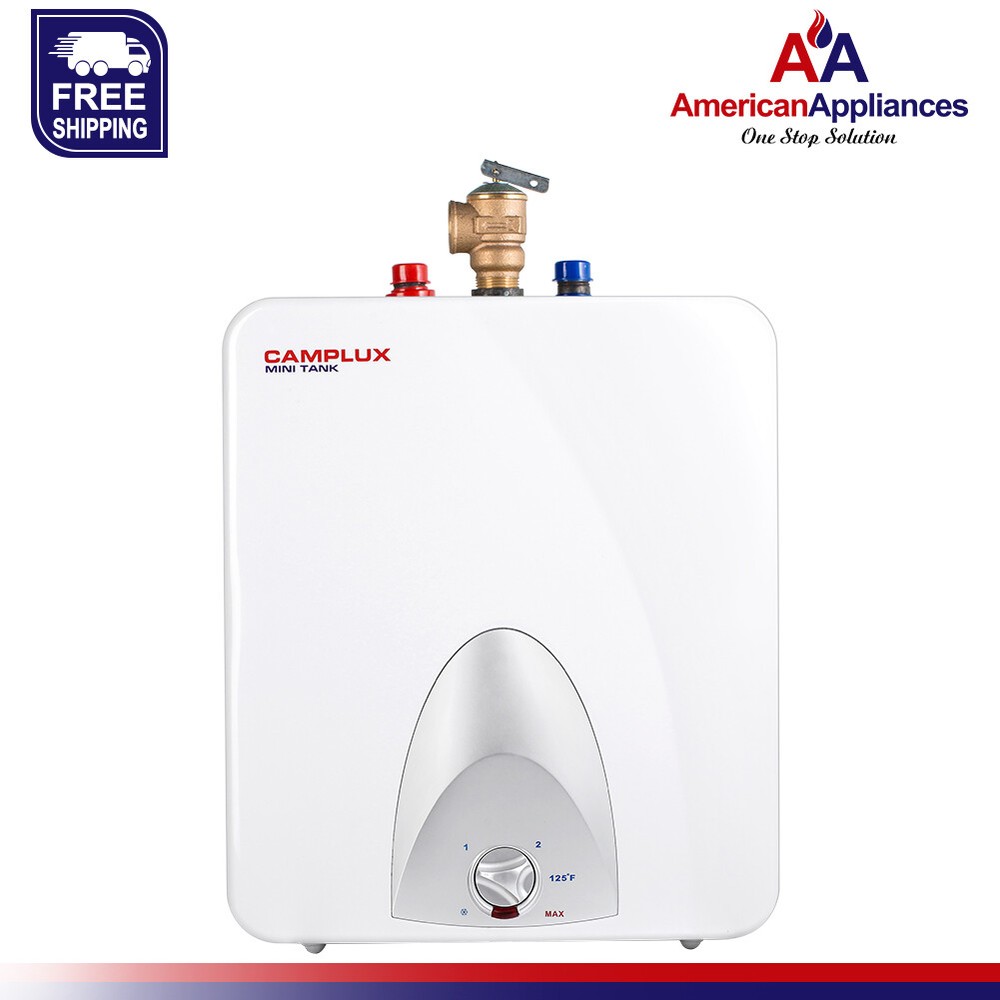 Camplux ME60 Mini Tank Electric Water Heater 6-Gallon,1.44kW at 120 Volts